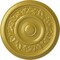 Ekena Millwork Tyrone Ceiling Medallion (Fits Canopies up to 6 3/4"), Hand-Painted Rich Gold, 16 1/8"OD x 3/4"P CM16TYRGS - alternate 1